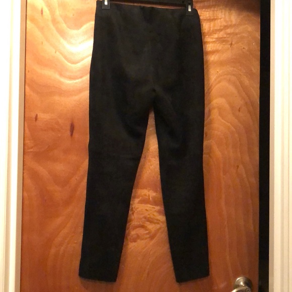 NWOT Zara basics micro suede black skinny pants sz M - Picture 9 of 11